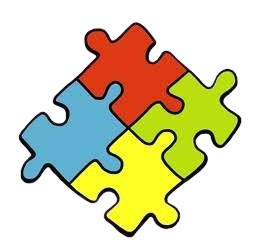 Colourful puzzle pieces